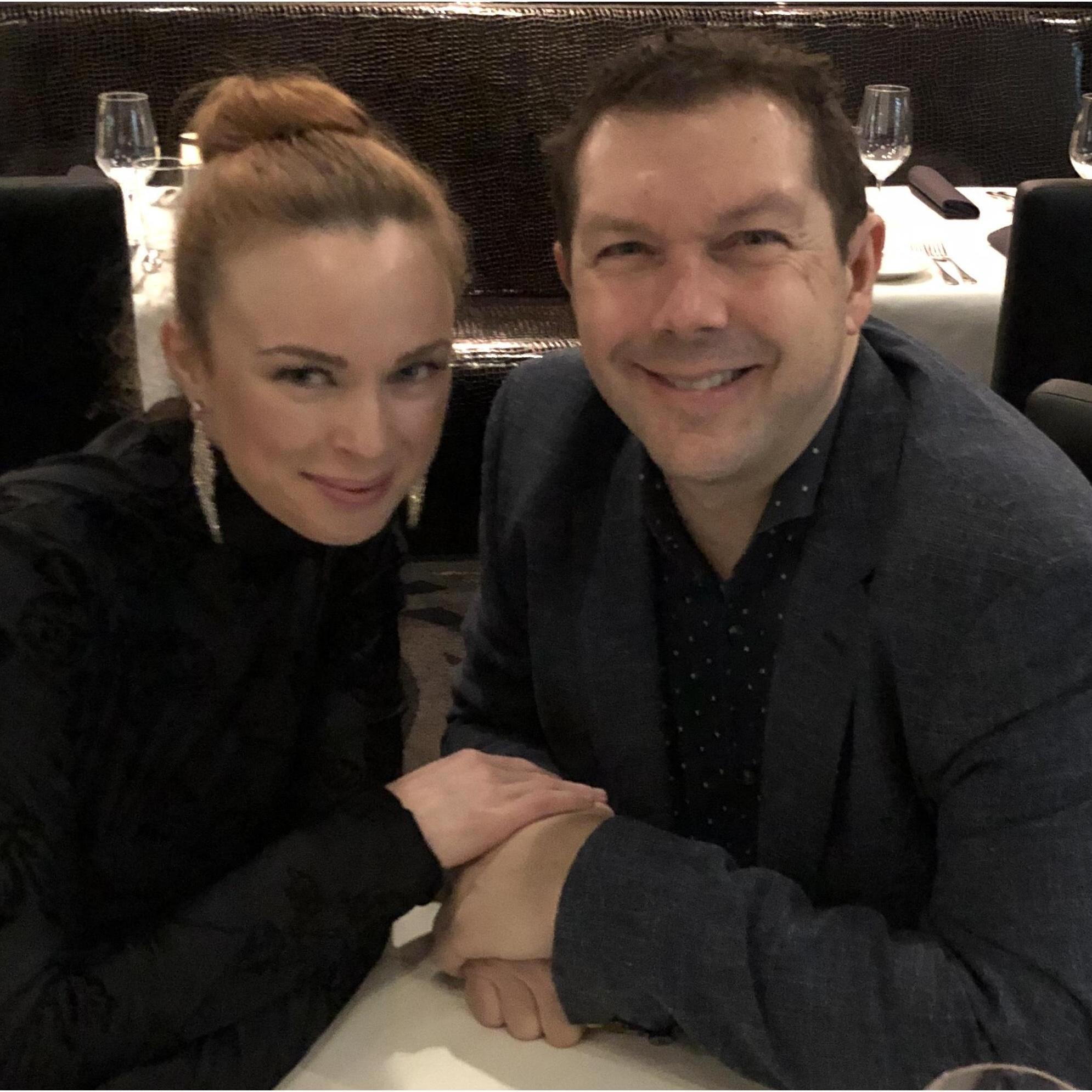 Doug's birthday 2019, Rochester, NY. Doug's alma mater, and where Alida was performing at the time.