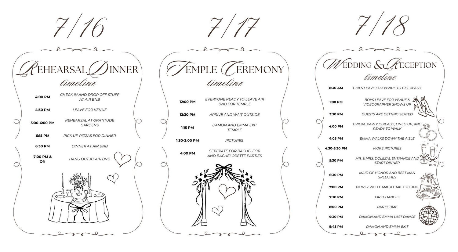 The Wedding Website of Emma Niederhauser and Damon Dolezal