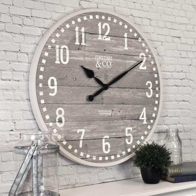 FirsTime® Arlo Farmhouse 20-Inch Wall Clock in Grey