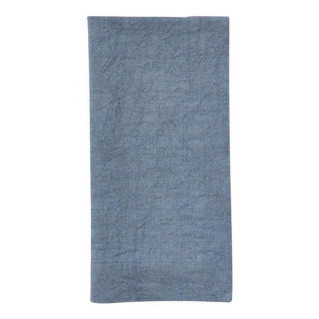 Mason Oversized Linen Napkin, Single - Steel Blue