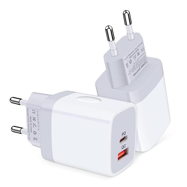 European Travel Plug Adapter, 2-Pack International Plug Adapter Europe Travel Adapter USB C Wall Charger European for iPhone 14 13 12 11 Pro Max 8,iPad,Samsung Galaxy S22 S21 A13,Google Pixel 6 Pro