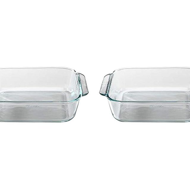 Set of 2 Pyrex 8" Square Baking Dish bundled by Maven Gifts