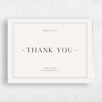 Beige Wedding Thank You - Cadiz Landscape