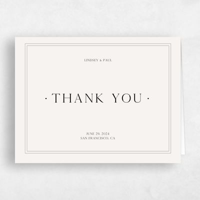 Multi-Colored Wedding Thank You - Cadiz Landscape