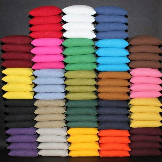 8 All Weather Waterproof Cornhole Bags Pick Your 2 Colors Resin Fill