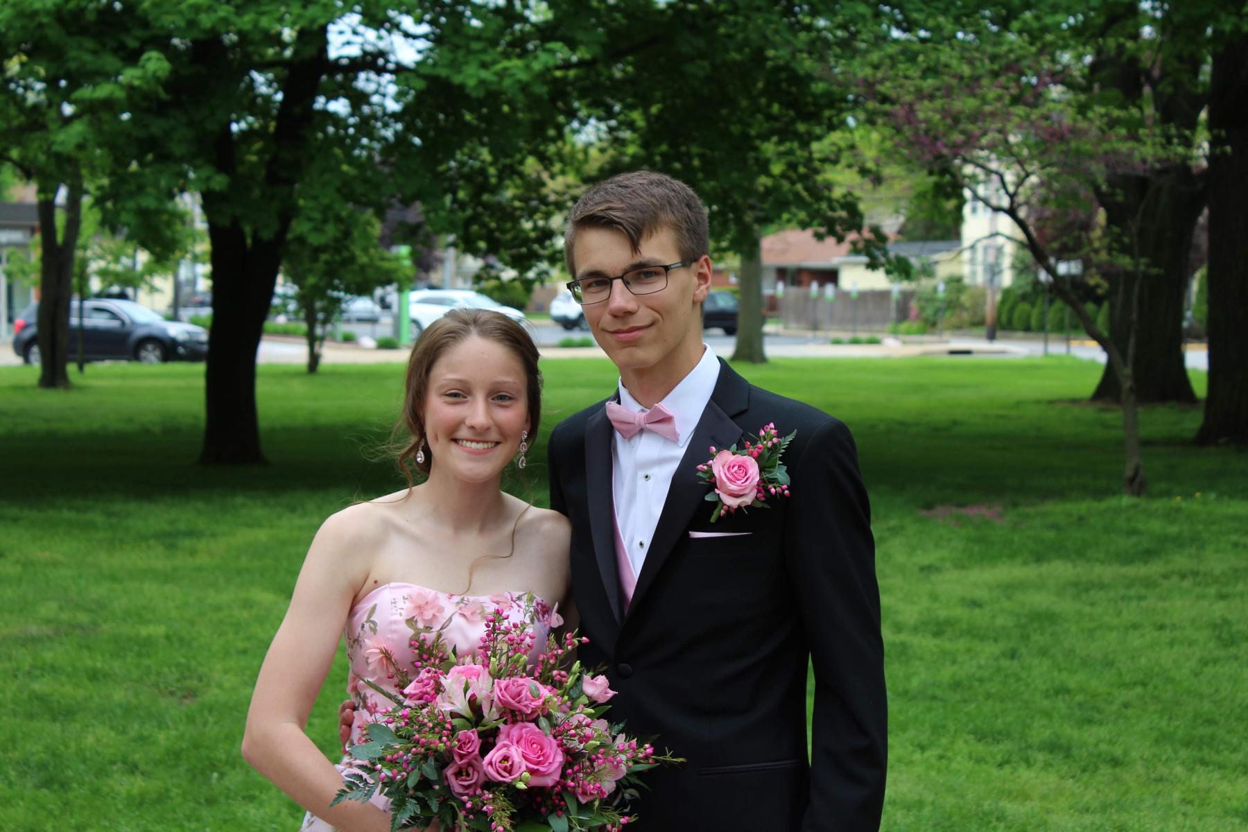 Senior year prom in spring of 2019.