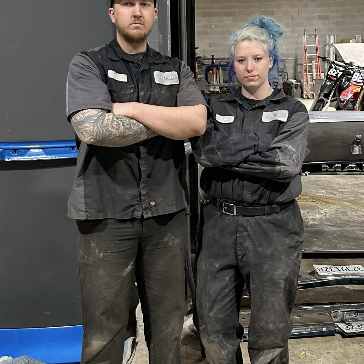 Helped him prep his truck for paint