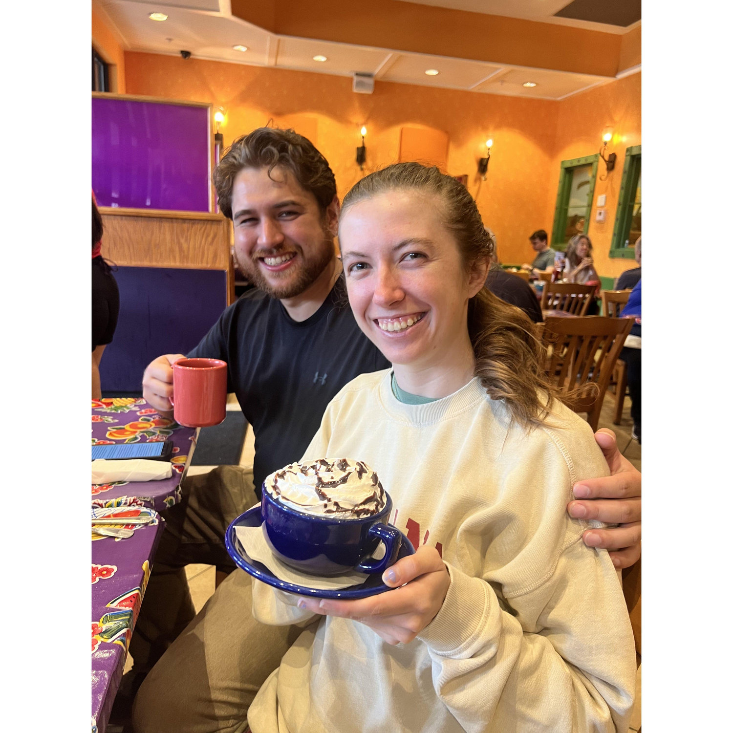 Breakfast at Flying Biscuit Cafe, one of Kelsey's favorites