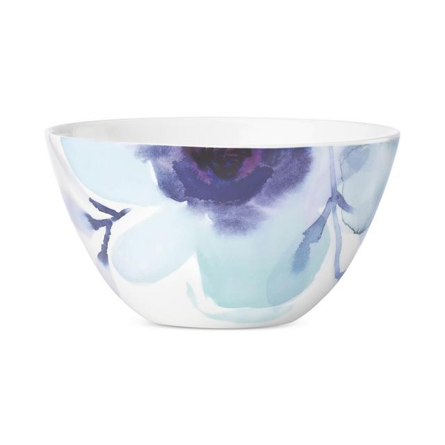 Lenox Indigo Watercolor Floral Porcelain All-Purpose Bowl, Created for Macy's
