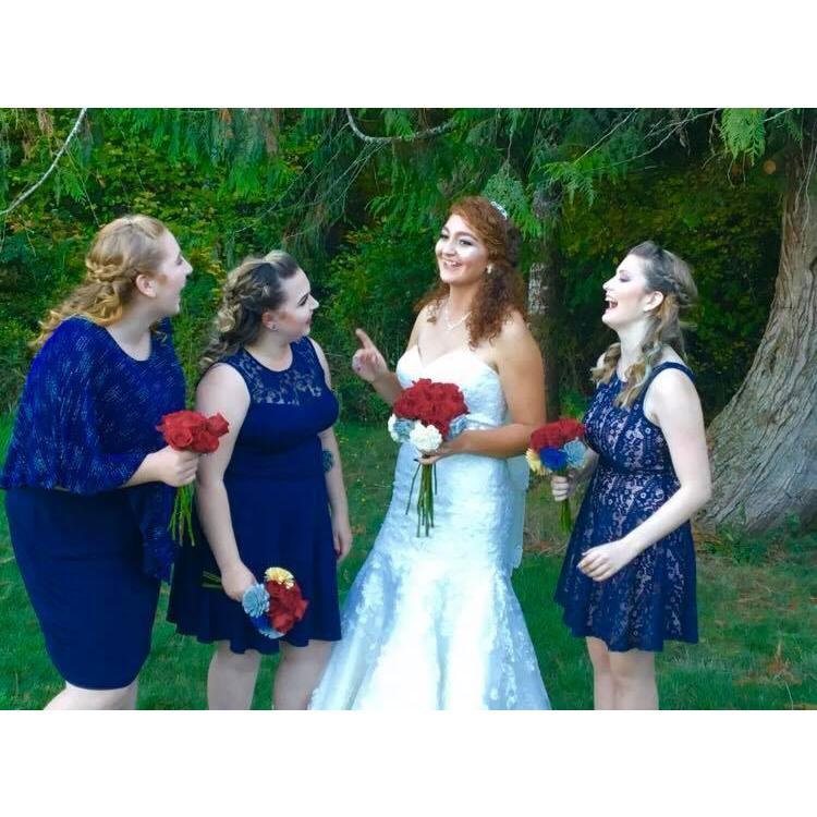 Bride and Bridesmaids