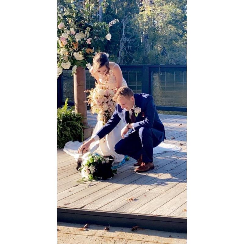 Flynn, our Border Collie, was the ring bearer.