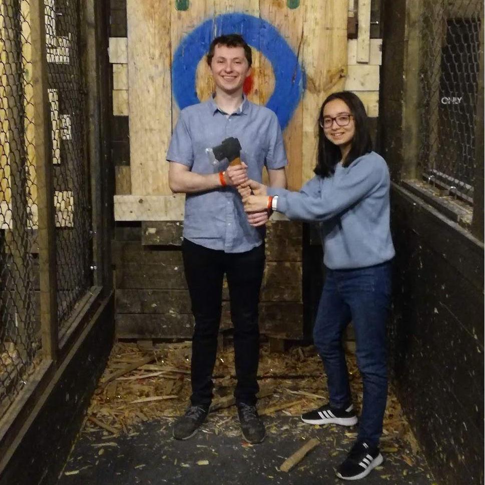 Our first time axe throwing!