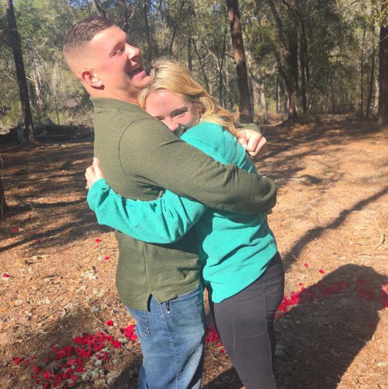 This photo was taken by Grace right after Frank proposed to Emily
