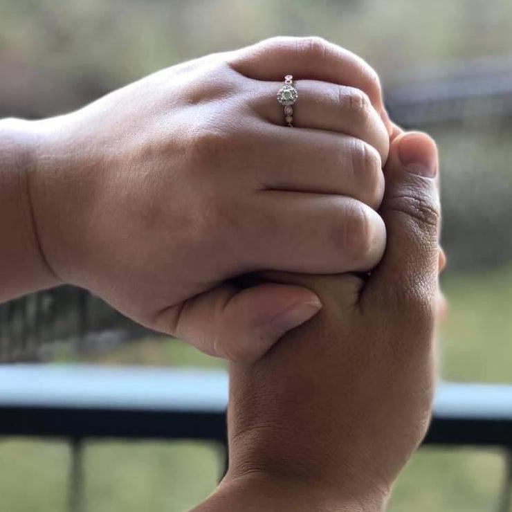 Samantha's beautiful engagement ring