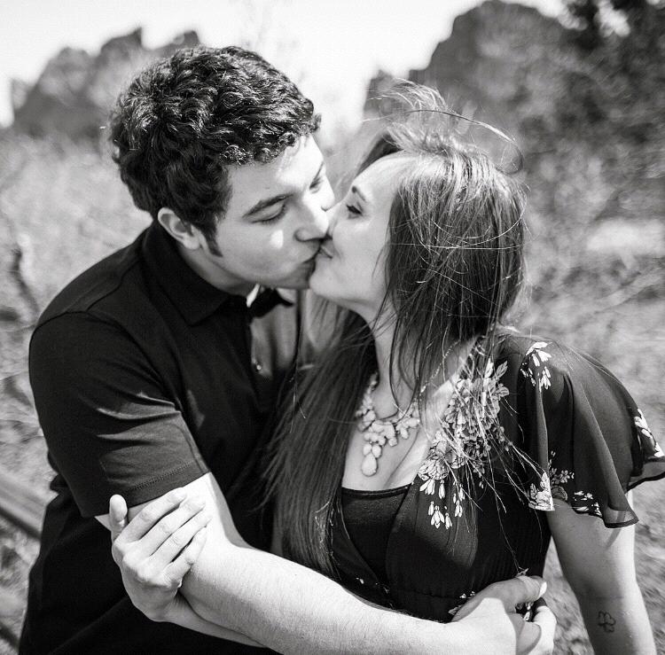 Engagement photo: Spring 2018, Garden of the Gods Park, Colorado