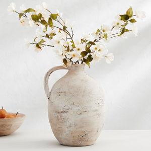 Artisan Handcrafted Terracotta Vases-Large Jug - 16.5"H