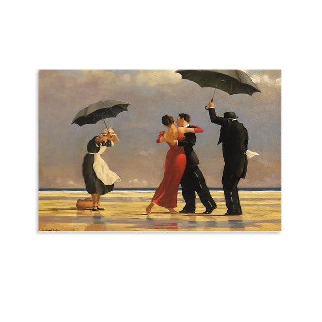 Art Poster The Singing Butler Jack Vettriano Artwork Canvas Print Home Wall Decor Posters Wall Art Paintings Canvas Wall Decor Home Decor Living Room Decor Aesthetic Prints 08x12inch(20x30cm) Unframe