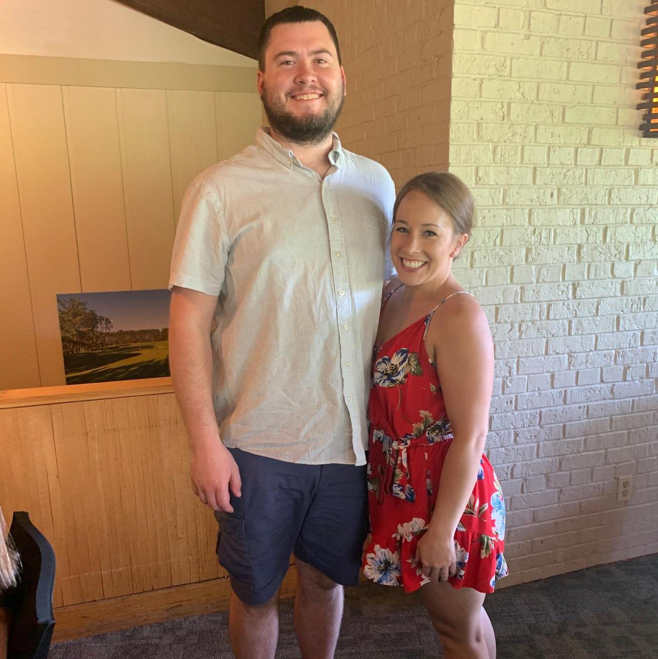 Jake and Renee's wedding in August 2020