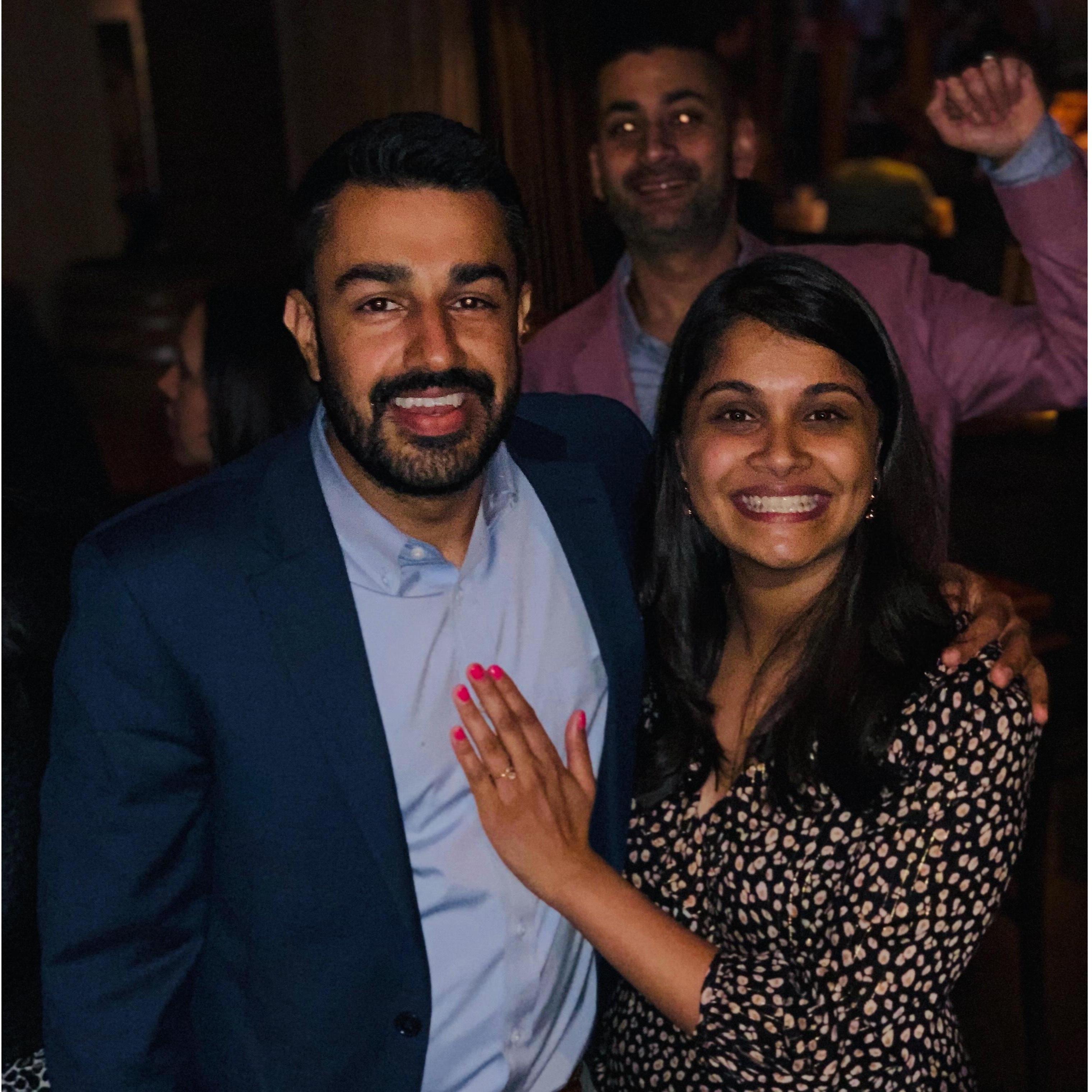 Our engagement party (with a wedding crasher!)