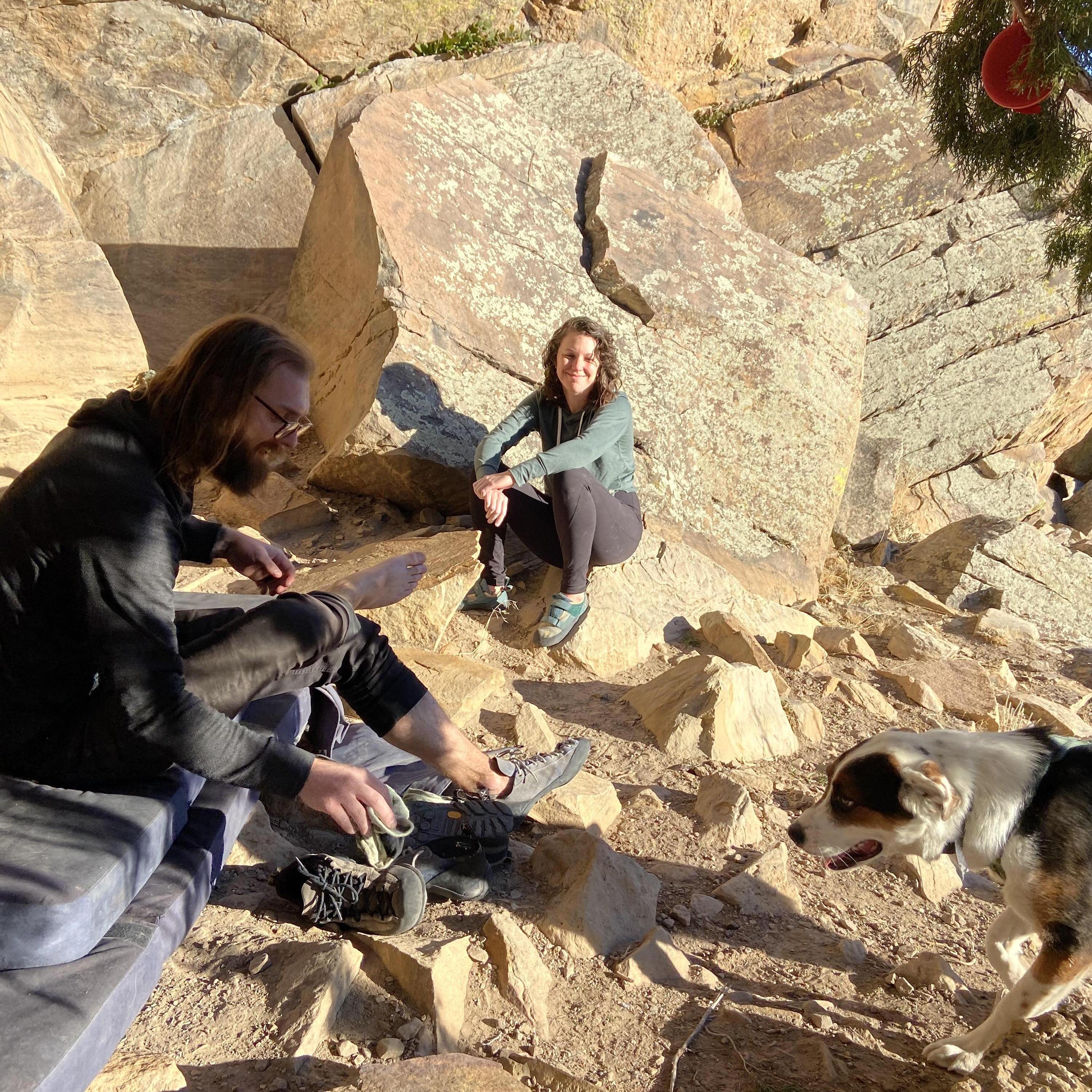 It was super tough to leave our friends, Kevin and Caitlin, when we moved away from Colorado Springs, but we still get to see them for weekends and climbing trips!