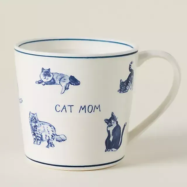 Molly Hatch Stoneware Dog and Cat Mom Mug