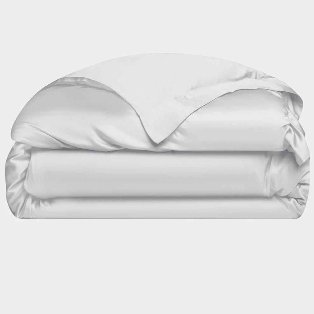 CozyEarth Bamboo Duvet Cover (White, King)