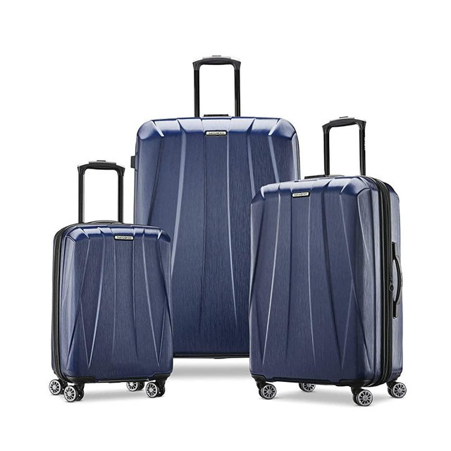 Samsonite Centric 2 Hardside Expandable Luggage with Spinner Wheels, True Navy, 3-Piece Set (20/24/28)