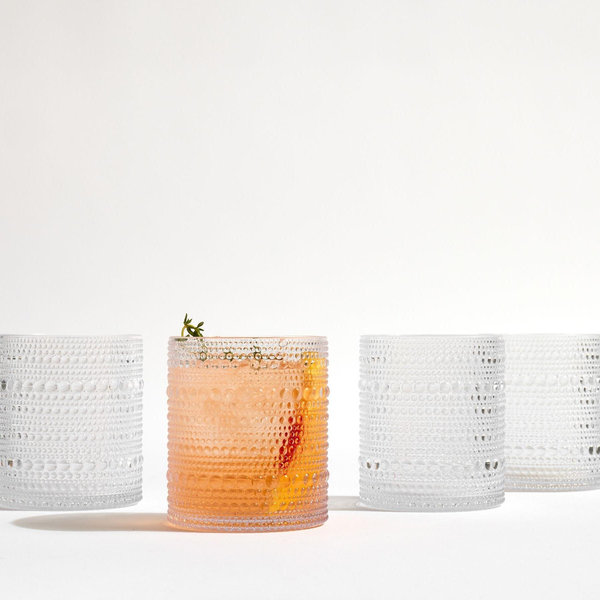 Short Jupiter Outdoor Drinking Glasses (Clear), Set of 4