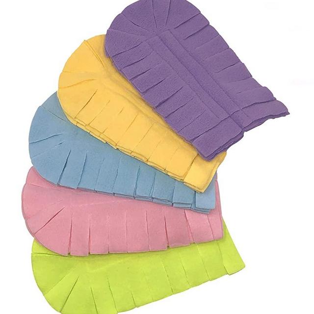 Xanitize Fleece Refills for Swiffer Hand Duster - Reusable, Dry Duster - 5-Pack Rainbow (Pastel)