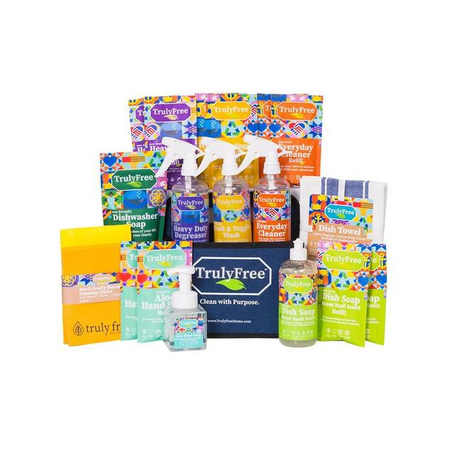 Truly Free Kitchen Cleaning Bundle, Natural, No Chemical Cleaners For everything In Your Kitchen and Home (All-In-One Kitchen Cleaning Bundle (9 Products))