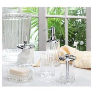 iDESIGN - Alston Bath Accessory Set - Clear - InterDesign