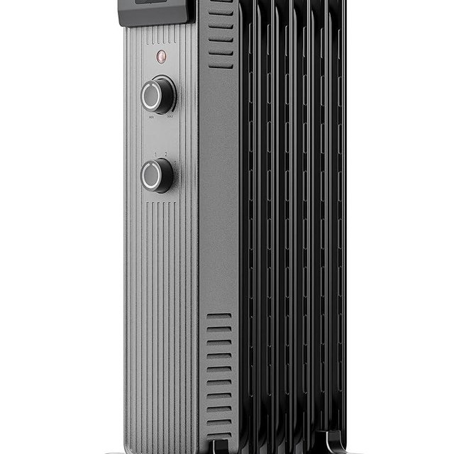 Pelonis Oil Filled Radiator Heater for Large Space, 2025 Upgraded, Space Heaters with 1500W Quiet Warmth Radiant Heater, 3 Heating Modes, Overheat & Tip-Over Protection, Adjustable Thermostat, Black