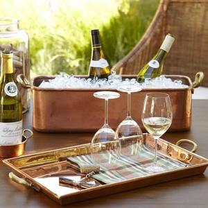 Copper Rectangular Tray