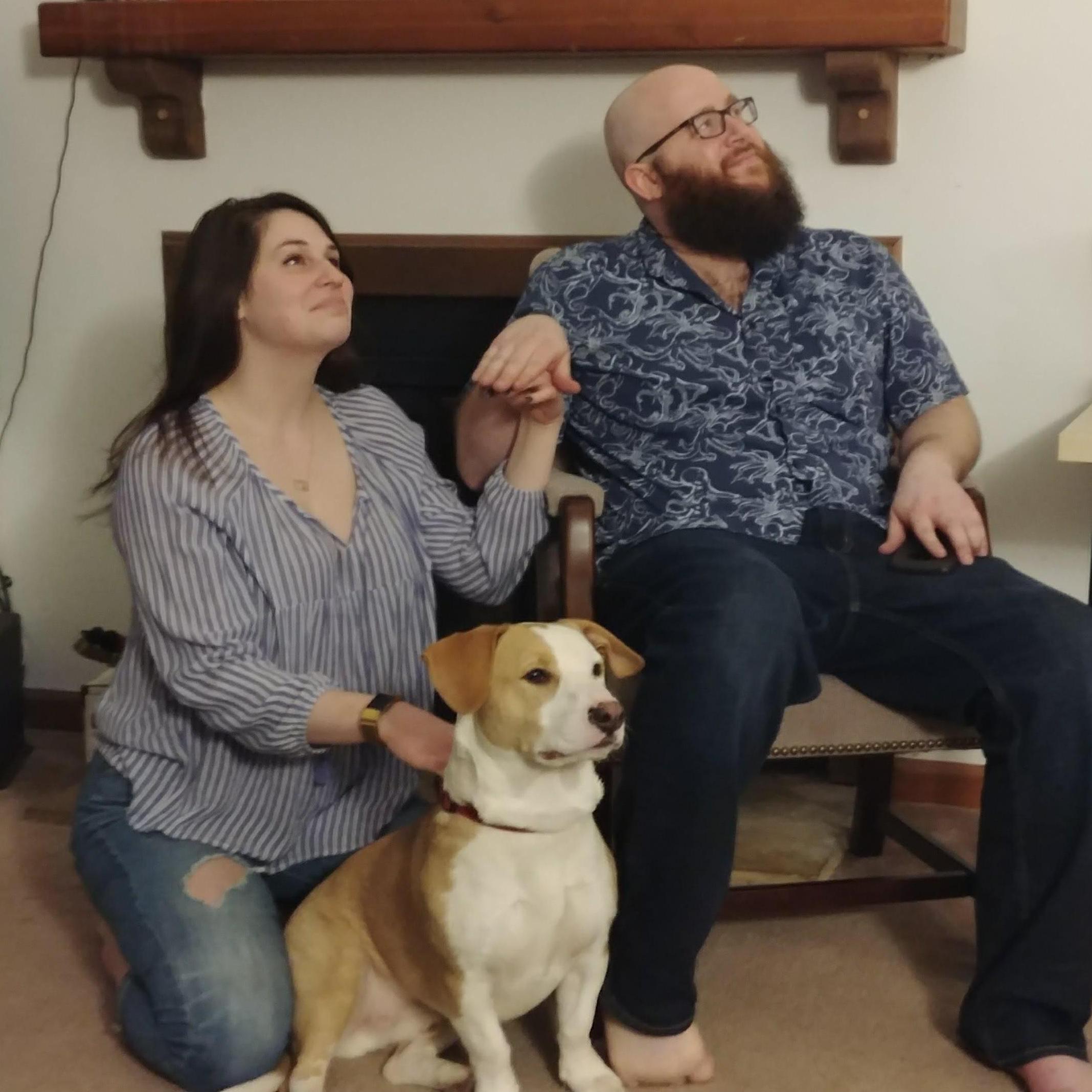 Family Portrait - In January 2018, Laura and Raleigh moved in with Jeff in Raleigh, NC
