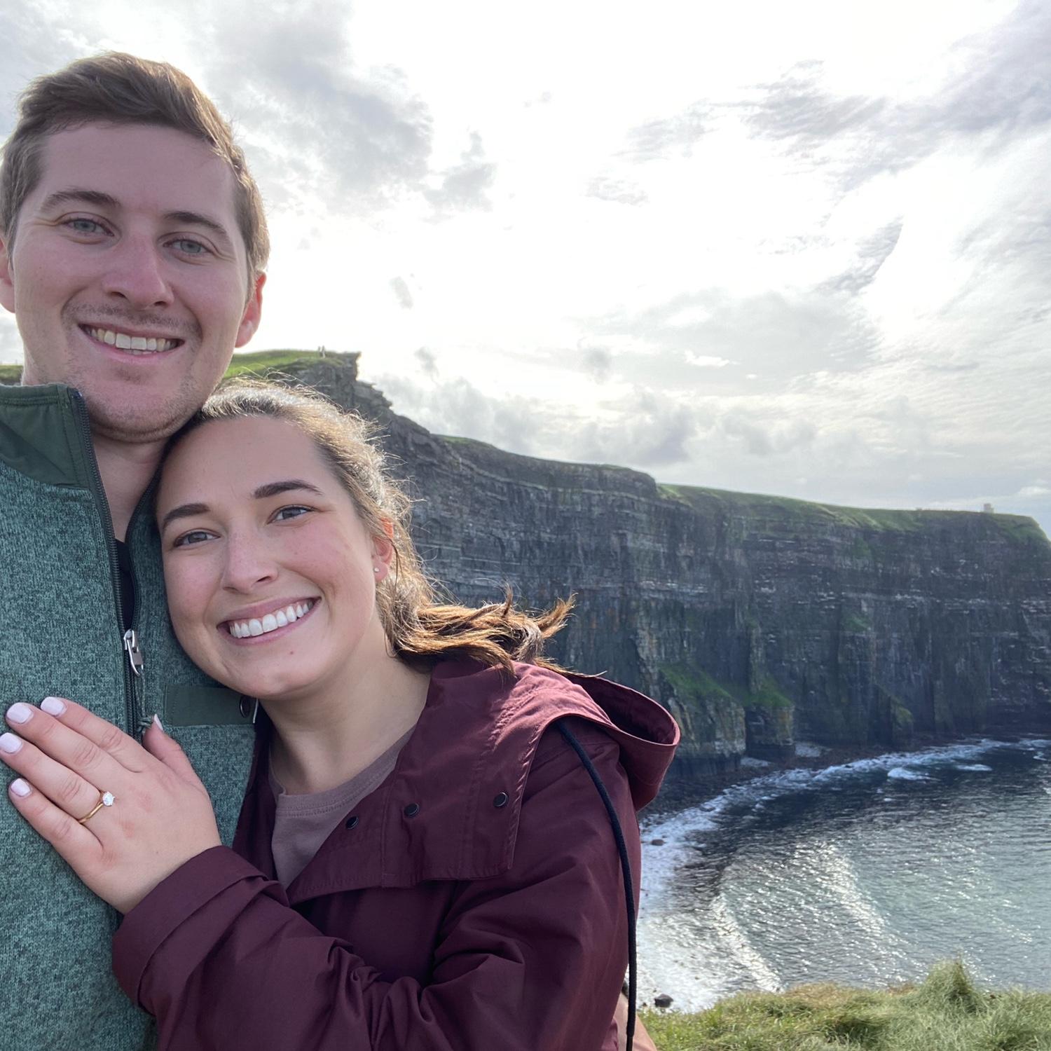 Our first big vacation together. Celebrating our engagement in Ireland!
