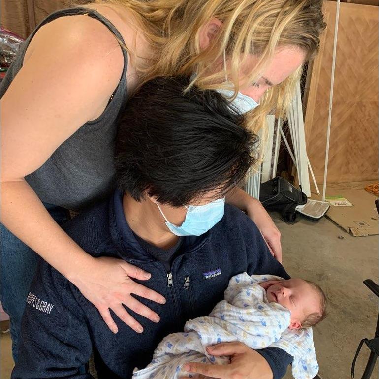 Meeting our nephew, 2020