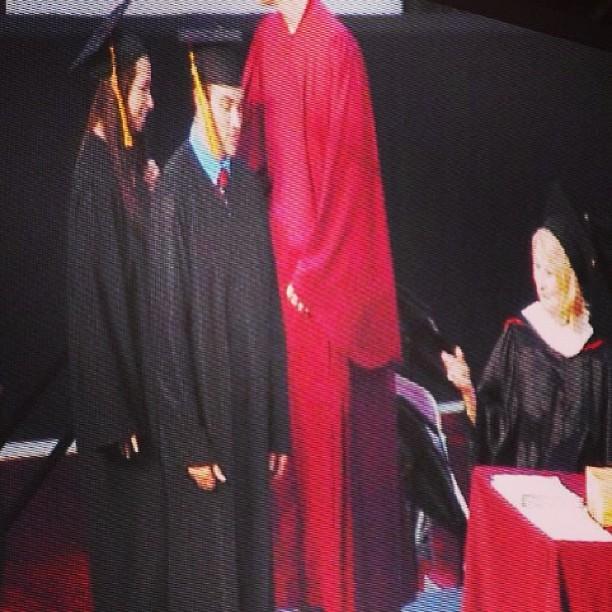 Our only graduation photo together! May-13