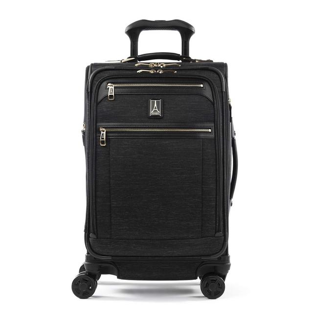 Travelpro Platinum Elite Softside Expandable Spinner Wheel Luggage, Intrigue Black, Carry-On 21-Inch