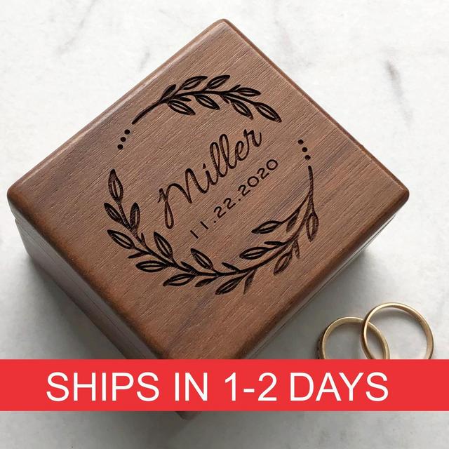Wedding Day Ceremony Custom Ring Box