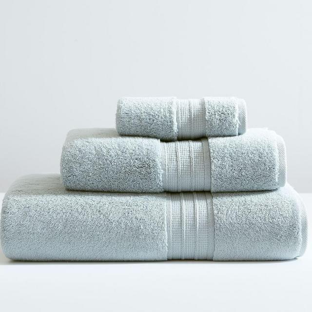 Hydrocotton Org Towels, Bath, Cloud Blue