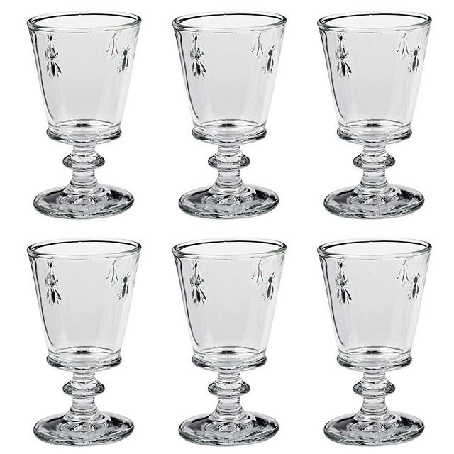 La Rochere Bee Wine Glass Set of 6 Goblet 8 Ounce
