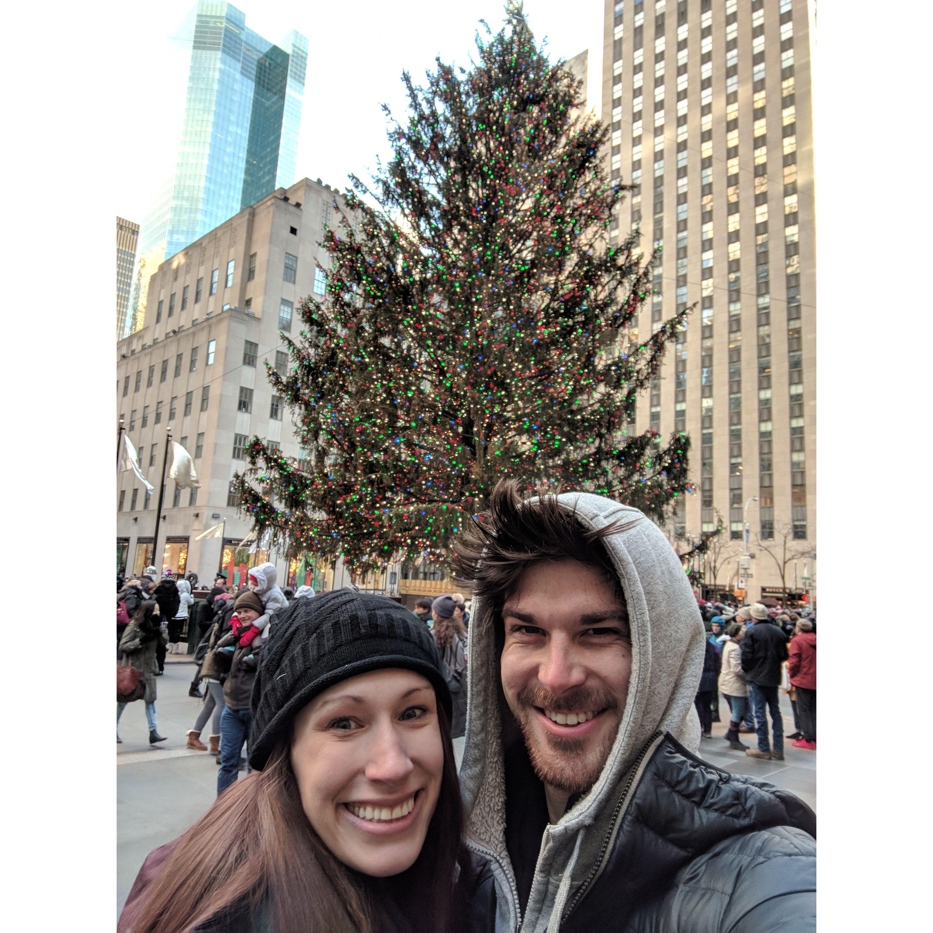 When the Rock Center tree was from State College