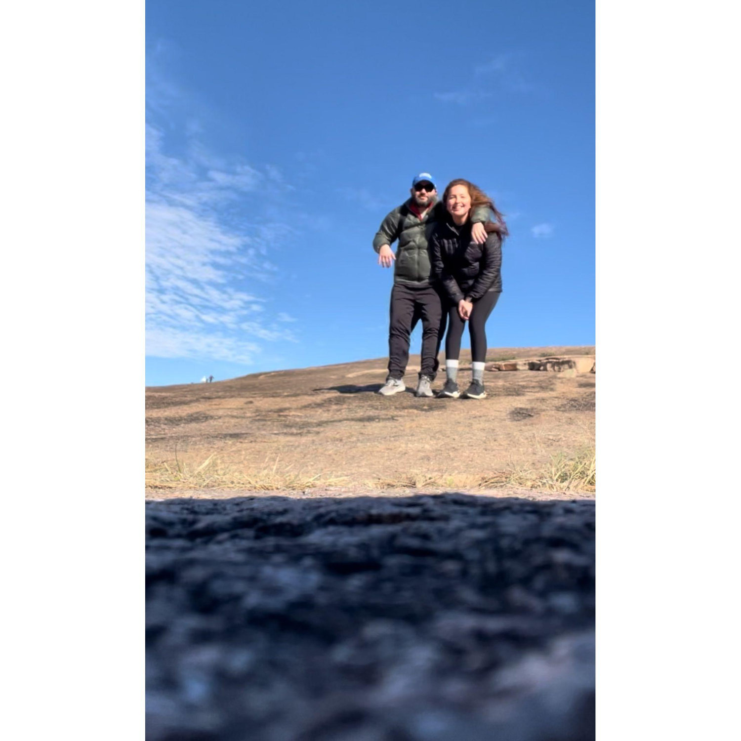 First hike together at Enchanted Rock