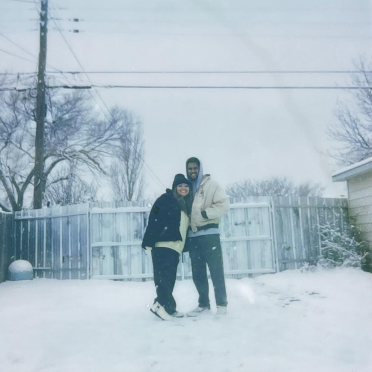 Snow in Amarillo, TX - January 2021