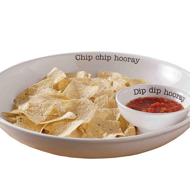 Mud Pie Circa Chip N Dip Set, White