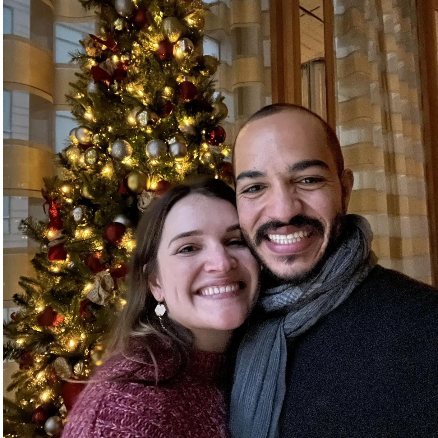 This was snapped just a few minutes after saying "I love you" for the first time. We had snuck into an empty ballroom in Chicago on New Years Day, and waltzed to the string quartet in the lobby.