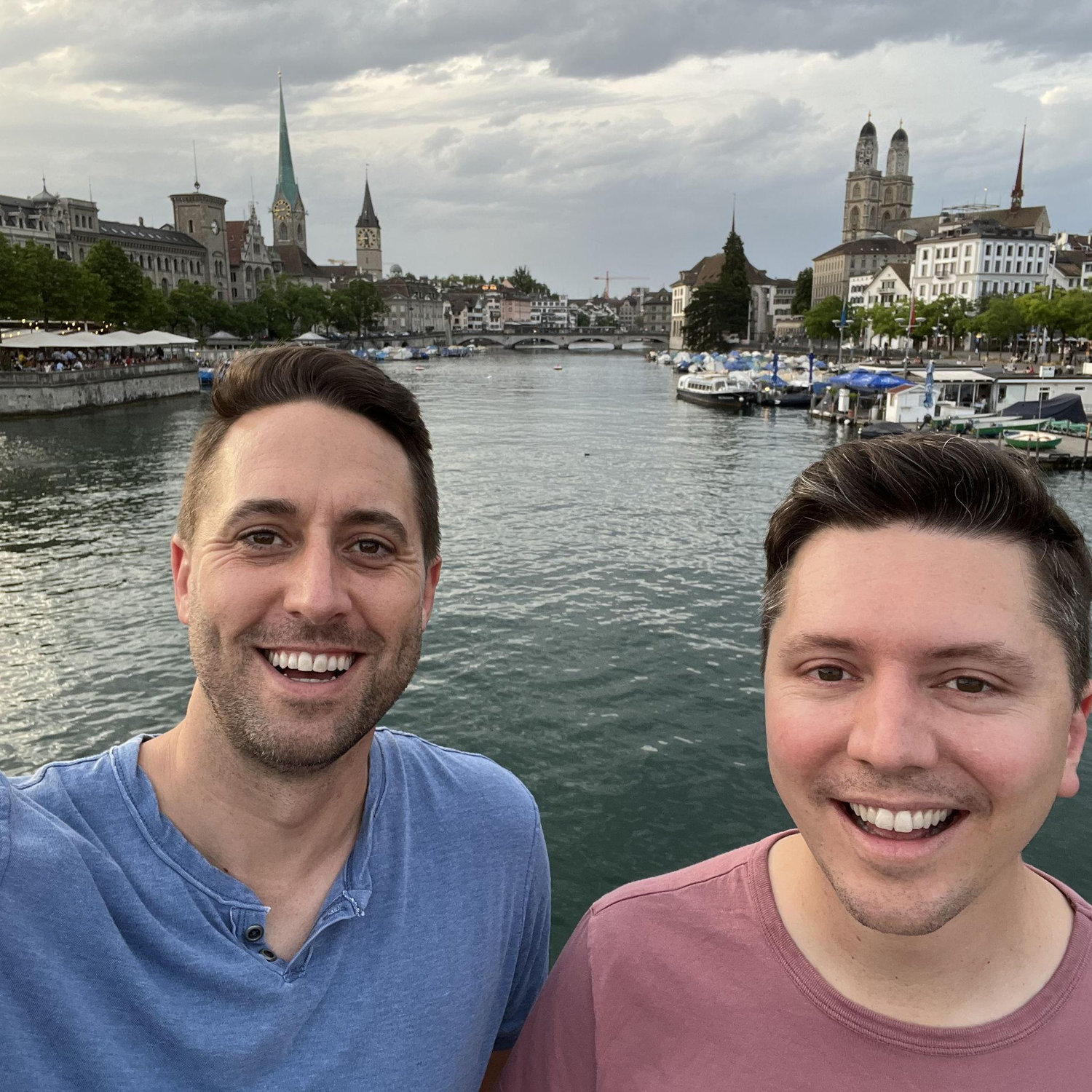 Trying not to look Jet lagged in Zurich