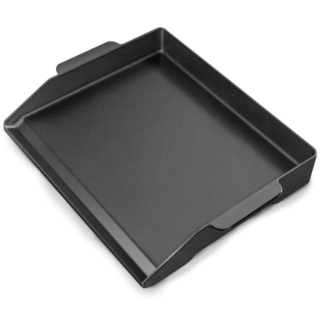 17" x 13" Universal Cast Iron Griddle for Gas Grill, Stove Top Griddle Gas Grill Griddle Insert for Charbroil Nexgrill Parts Charcoal Cooking Plate Outdoor Camping Tailgating Teppanyaki BBQ Accessory