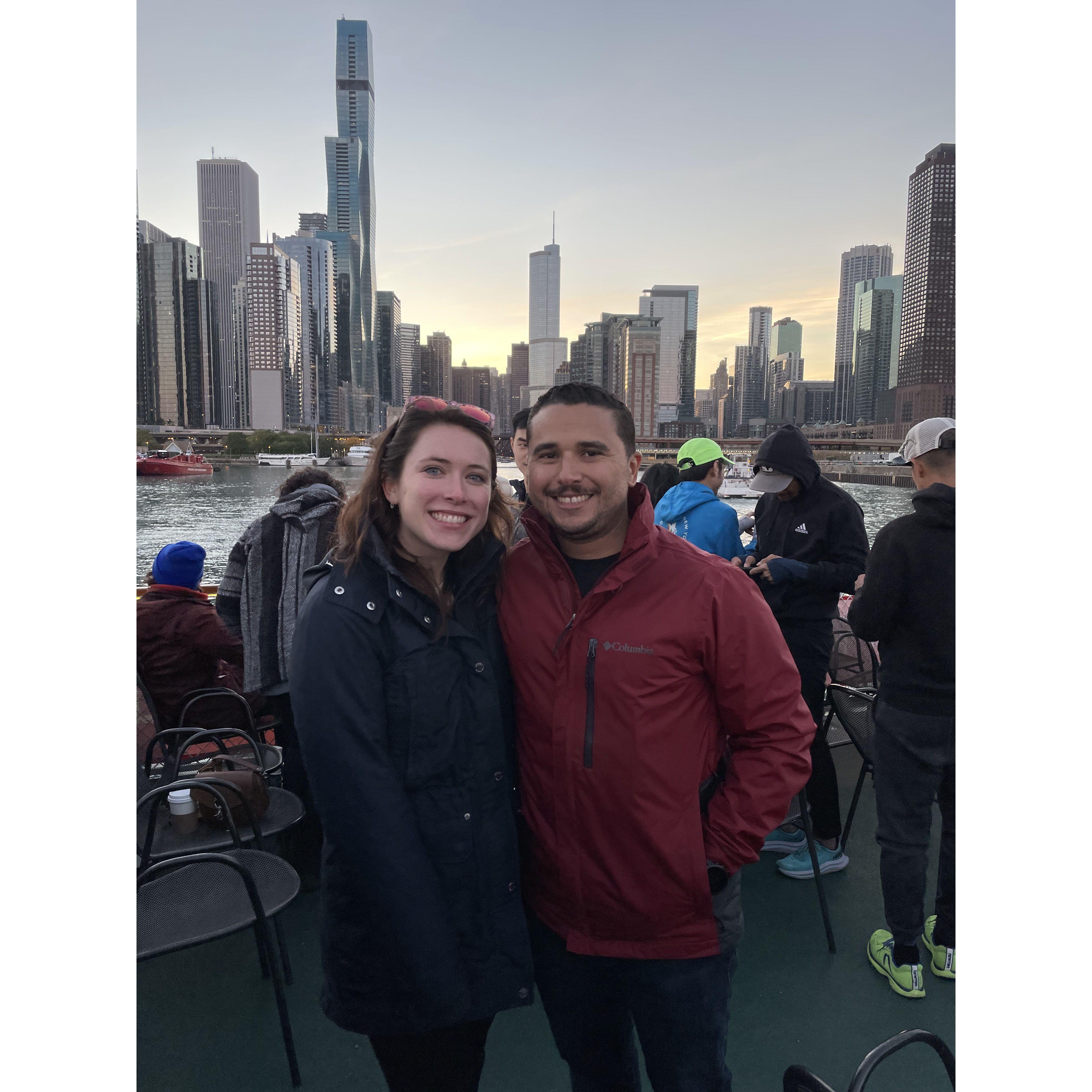When we ran the Chicago Marathon together