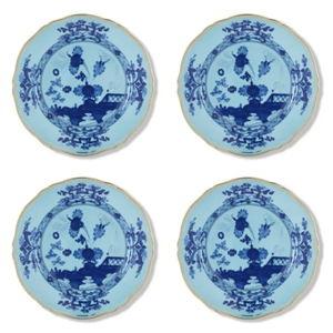 Oriente Italiano Dessert Plates in Iris, Set of 4